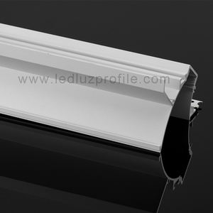 LED-Profile Gips 12,5mm Gips Trockenbau Aluminium LED-Profil Indirektes Licht PC Diffuse Abdeckung für Gesims beleuchtung - Product Image 5