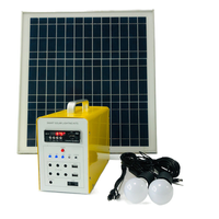 Panneau solaire 50W système d'alimentation solaire CC ensemble complet pour l'éclairage et le chargement du téléphone