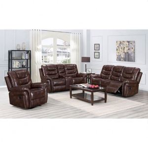 Frank Furniture Microfiber <b>Leather</b> Air <b>Sofa</b> Recliner 321 Hot Sale Durable Extendable Cooling Set for Living Room - Product Image 4