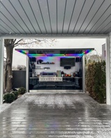 Cuisine conteneur modulaire mobile de luxe en acier inoxydable pour usage extérieur en parc, à vendre