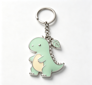 Llavero de Metal Personalizado con Diseño de Dinosaurio, Llavero de Aleación de Zinc Esmaltado, Ligero, Impermeable, Regalo, Recuerdo - Product Image 3