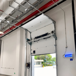 <span class=keywords><strong>Porte</strong></span> <span class=keywords><strong>sectionnelle</strong></span> en acier galvanisé sur mesure, <span class=keywords><strong>porte</strong></span> industrielle automatique isolée thermiquement, résistante au vent, livraison directe d'usine - Product Image 2