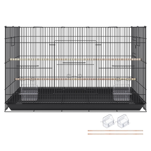 Grande cage à oiseaux extra-large en fer forgé pour perroquets et canaris, pour l'élevage, usage extérieur, vente en gros, économique - Product Image 3