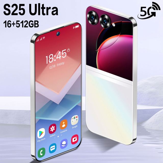 2025 New Popular S25 Ultra AI Cell Phone Metal Frame Full Screen Quick Charge High-end AI Smart Phone 4G 5G Gaming Mobile Phone
