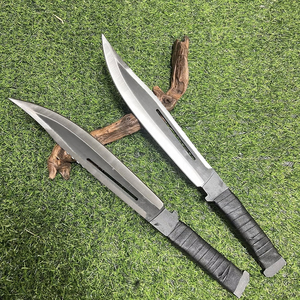 <span class=keywords><strong>Coltello</strong></span> da Sopravvivenza Bowie Nero Full Tang di Grande Successo, <span class=keywords><strong>Coltello</strong></span> da <span class=keywords><strong>Bushcraft</strong></span> con Fodero in Pelle OEM, Lungo <span class=keywords><strong>Coltello</strong></span> da Campeggio a Lama Fissa Monoblocco - Product Image 1