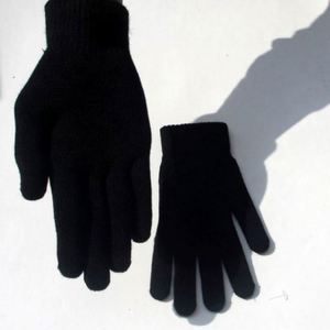 1Pair Winter Warm <b>Knitted</b> Full Finger <b>Gloves</b> Men Women Elastic Striped Acrylic/Cotton Ski Daily Thick Outdoor Cycling Driving - Product Image 6