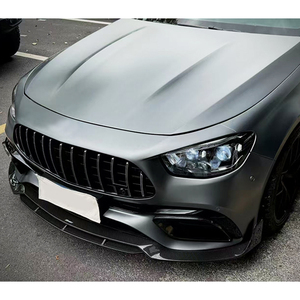 Kit de carrocería para modificación de coche 2021-2023, parachoques delantero de fibra de carbono, alerón delantero, alerón trasero, faldones laterales, guardabarros para Benz E63 - Product Image 4