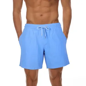 Shorts de bebê com secagem rápida, shorts masculinos para mudança de cor, moda praia, natação, verão 2021