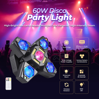 60W RGBW LED Moving Head Lights mit DMX512-Steuerung und 10000 Lumen für Bühnen- und DJ-Partybeleuchtung