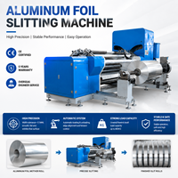 Machine de découpe et de rembobinage de feuilles d'aluminium de haute précision avec guidage automatique de la bande, précision de 0,1 mm