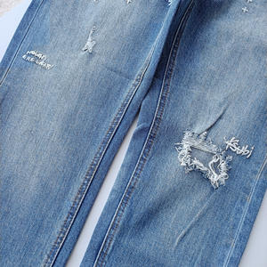 <span class=keywords><strong>Jeans</strong></span> Factory <span class=keywords><strong>Jeans</strong></span> da uomo 2024 ricamati Hip Hop sasso lavato <span class=keywords><strong>Jeans</strong></span> larghi dritti per uomo nuovo arrivo - Product Image 5