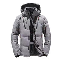 Veste matelassée d'hiver pour homme, à capuche, en nylon réversible, respirante, coupe-vent, pour l'extérieur, très vendue