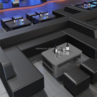 Meubles de club de nuit modernes sur mesure, sièges en cabine, canapé sectionnel pour karaoké KTV, ensemble de bar pour restaurant, café, hôtel