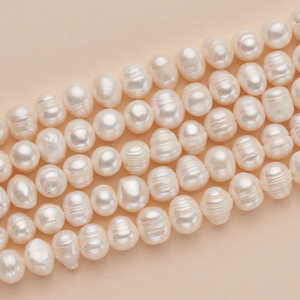 Perlas de agua dulce sueltas cultivadas, venta al por mayor, perlas redondas de patata, Perla Cultivadas, agua dulce Natural para la fabricación de joyas - Product Image 6