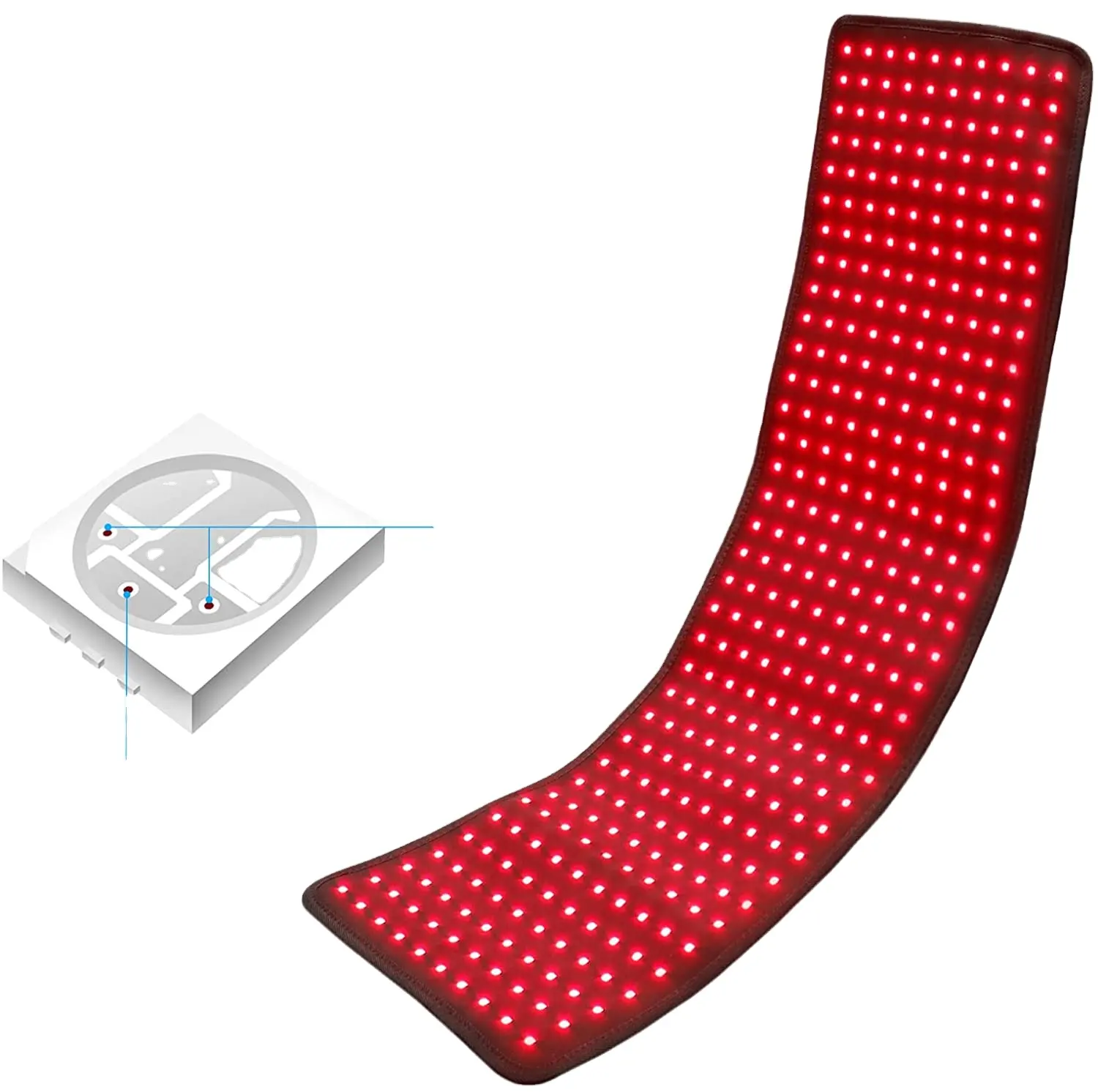 Wearable Light Therapy Wrap 660nm LED Red Light and 850nm Near Infrared Light Therapy Pads