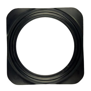 Plaque pivotante en fer 155x155x8mm, noire, rotation à 360 degrés, pour tabourets de bar, chaises de bureau, bureaux, design minimaliste - Product Image 2