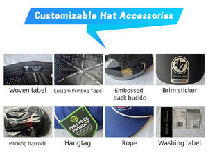 مهرج تطريز مخصص عالي الجودة بأربعة مواسم بلون واحد من جلد الغزال المخملي الرجعي الرجعي 3 شورت Brim - Product Image 6