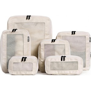 Sacs de rangement de voyage à logo personnalisé pour vêtements et chaussures, organisateurs de bagages à double fermeture éclair pour valises - Product Image 1