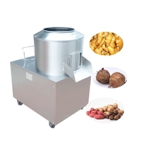 Kleine Industriële Aardappelschilmachine Frietjes Snijmachine Aardappelchips Snijmachine