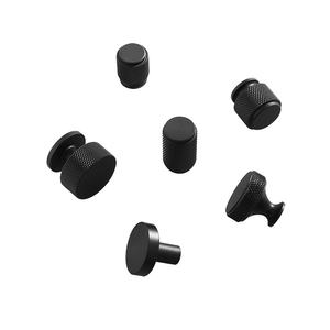 Modern Minimalist tek delik kolu dolap çekmece siyah gül altın fırçalanmış gümüş alüminyum mobilya küçük kol oturma odası - Product Image 5