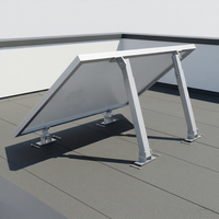Support de montage réglable pour panneaux solaires, surface anodisée, marque YUJI, résistance au vent 60 m/s, résistance à la neige 1,4 kN/m², systèmes
