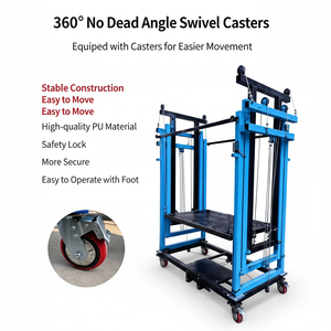 Nuova Piattaforma Elevatrice Elettrica Standard per Uso Domestico, Pieghevole e Mobile con Struttura in Acciaio e Fune Metallica - Product Image 1