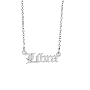 Nuevo collar de acero inoxidable con letra del signo zodiacal, cadena O de oro de 18K, exclusivo, de alta gama, versátil, cadena de clavícula para uso diario. - Product Image 3
