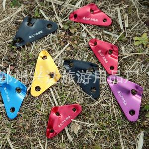 Xingda Boucle de corde triangulaire en alliage d'aluminium Rouge Jaune Bleu Noir, Matériel de fixation réglable pour cordes de vent de tente et de bâche - Product Image 3