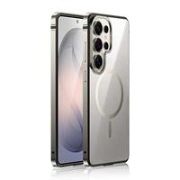 Étui magnétique en métal aluminium de qualité supérieure pour Samsung Galaxy S26 Series, coque ultra-fine transparente anti-rayures
