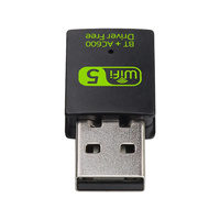 Prix usine 5G 600Mbps double bande USB Wifi adaptateur Dongle pilote gratuit pour Bluetooth pour cartes réseau d'ordinateur portable en Stock