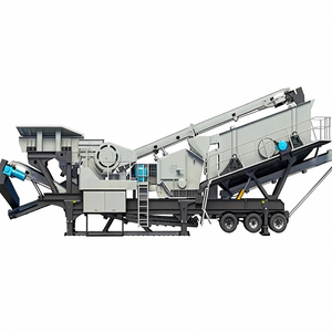 Trituradora de Cono Móvil a Prueba de Polvo con Sistema de Pulverización de Banda Transportadora Cerrada Ecológico - Product Image 1