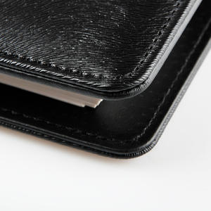 Carnet de notes professionnel à feuilles mobiles, texture noire élégante, idéal comme cadeau d'entreprise recommandé - Product Image 5