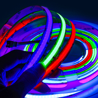 Bande LED COB RGB Magique 12V/24V Pleine Couleur Adressable IP20 Flexible 576 LED/m pour Gradation, Garantie 2 Ans