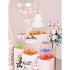 Оптовая продажа, розничная продажа, акриловая подставка для дисплея, Высококачественная цветная акриловая подставка для фуршета для свадебной вечеринки, десерт - Product Image 4