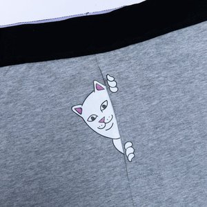 Mode personnalisée chat mignon caleçon pour homme coton ouverture braguette slips d'été et boxers pour hommes - Product Image 4