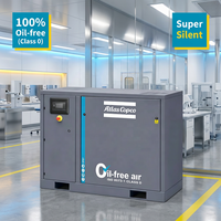 Compresor de Aire de Tipo Scroll Sin Aceite Atlas Copco SF8+, Clase Silenciosa 0, 7.5kW 10HP, Apto para Uso en Laboratorios, Compresor Industrial