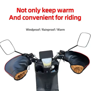 IRONDONKEY invernale da equitazione copri manico per <span class=keywords><strong>moto</strong></span> guanti impermeabili corti e ispessiti copri manico antivento - Product Image 2