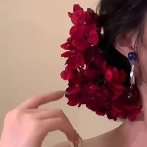 Elegant Resin Flower Hair Clip Women's Headwear 13CM Wedding Floral Decorate Accessory - Product Image 4