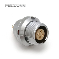Conector Industrial de Empuje y Tracción Autoblocante de 4 Pines Serie T IP68 Resistente al Agua PSCCONN, EEG.0T.304.CPLR, EEG.1T.304.CPLR