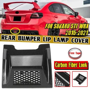 ฝาครอบไฟสะท้อนแสงกันชนหลังลายคาร์บอนไฟเบอร์สำหรับ Subaru STI WRX 2015-2021 ฝาครอบไฟเบรก ไฟท้าย ไฟตัดหมอก - Product Image 1