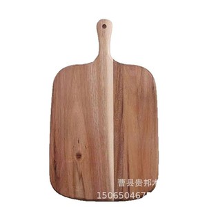 Planche à découper ovale en bois d'acacia Guibang avec poignée, qualité alimentaire, pour la maison, les fêtes et les restaurants - Product Image 5