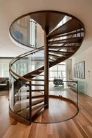 CBMMart Escalier en colimaçon, balustres décoratifs en fer forgé, pour salon et villa