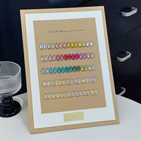 UOMEEI - Polvo Mágico para Uñas con Efecto Espejo, 35 Colores, Ultrafino, Alto Brillo, Efecto Cromo Acrílico, Decoración de Uñas