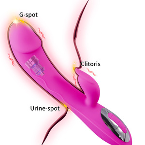 Erwachsene weibliche Kaninchen <span class=keywords><strong>Vibrator</strong></span> Sexspielzeug G-Punkt Doppel vibrations massage Klitoris stimulator <span class=keywords><strong>Vibrator</strong></span> für Frau - Product Image 3