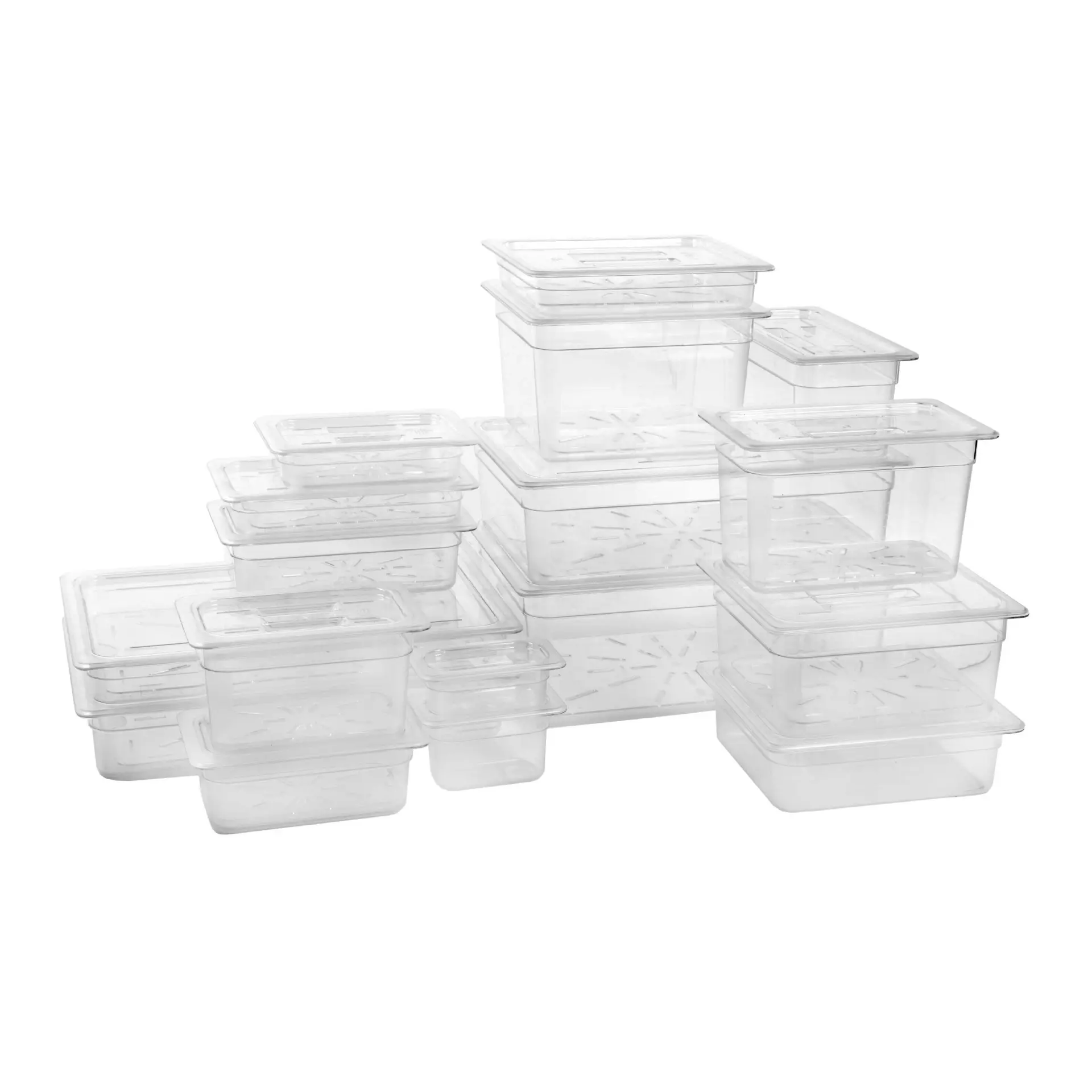 1/3 Size High Quality Food grade plastic food pans buffet gastronorm containers
