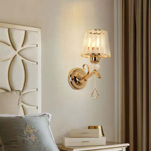 New Design Nordic <b>Wall</b> <b>Light</b> <b>Bedside</b> Background 12W Acrylic Crystal Led <b>Wall</b> Lamp for Living Room - Product Image 2