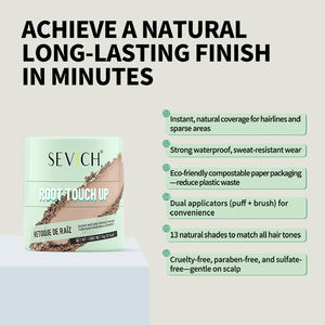 แป้งปิดผมบาง ออร์แกนิค <span class=keywords><strong>วิตามิน</strong></span>อี น้ำหนักเบา ปิดผมบางทันที แป้งเพิ่มความหนาให้รากผม พร้อมแปรง - Product Image 2