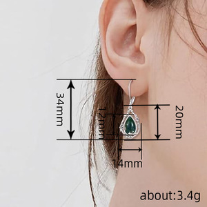 Orecchini a Cerchio con Motivo a Goccia in Pizzo per Donne, Gioielli Eleganti e Minimalisti alla Moda - Product Image 5