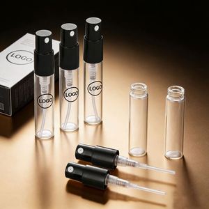 Botellas de Muestra de Vidrio Personalizadas de Bajo MOQ de 2ml y 5ml con Atomizadores de Rosca de 11mm para Perfumes y Aceites Esenciales - Product Image 2