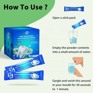 Haccp OEM ODM Polvo para Enjuague Bucal Probiótico y Prebiótico - Paquetes Fáciles de Llevar - 30 Paquetes - Product Image 4